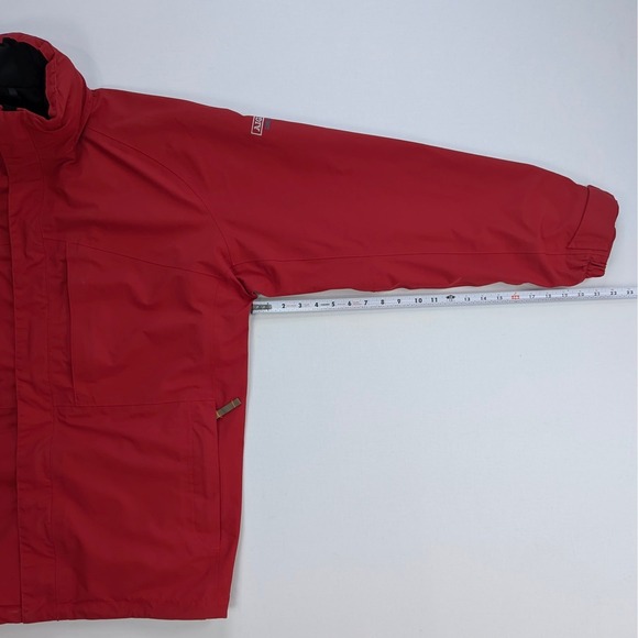 Aigle Gore-Tex Waterproof Jacket Men's XL Red Hooded Shell - Picture 8 of 15